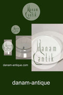 Royal Copenhagen Hvid Flora Danica Perlestel Rundt fad No 3524