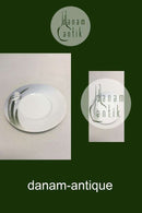 Royal Copenhagen Art Nouveau Salattallerken med pinselilje No 81/10521