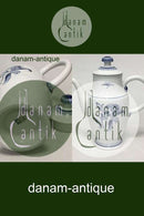 Bing & Grøndahl Jubilæumsstel / Blå Nellike Kaffekande