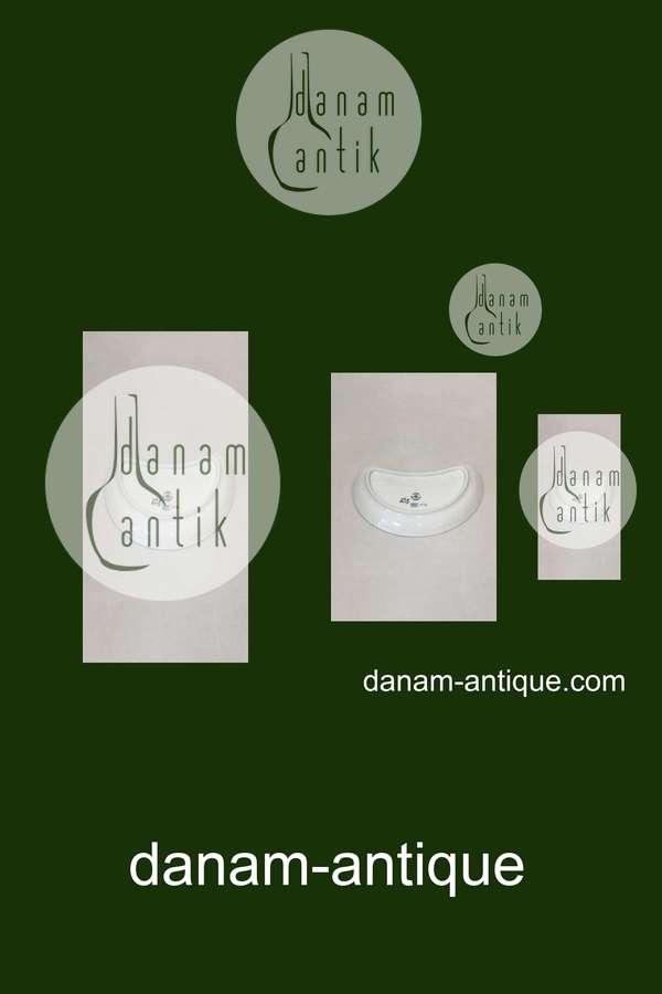 Royal Copenhagen Rosenknop Halvmåneformet fad No 8010