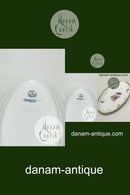 Royal Copenhagen Fuld Saksisk Blomst aflangt Fad No 1689