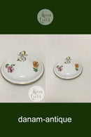 Royal Copenhagen Let Saksisk Blomst Låg til sukkerskål No 1678