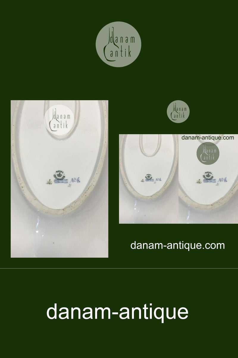 Royal Copenhagen Fuld Saksisk Blomst Fiskefad No 1561