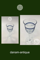 "Blå Klokke" Hvidvinsglas Holmegaard