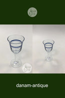 "Blå Klokke" Portvinsglas Holmegaard