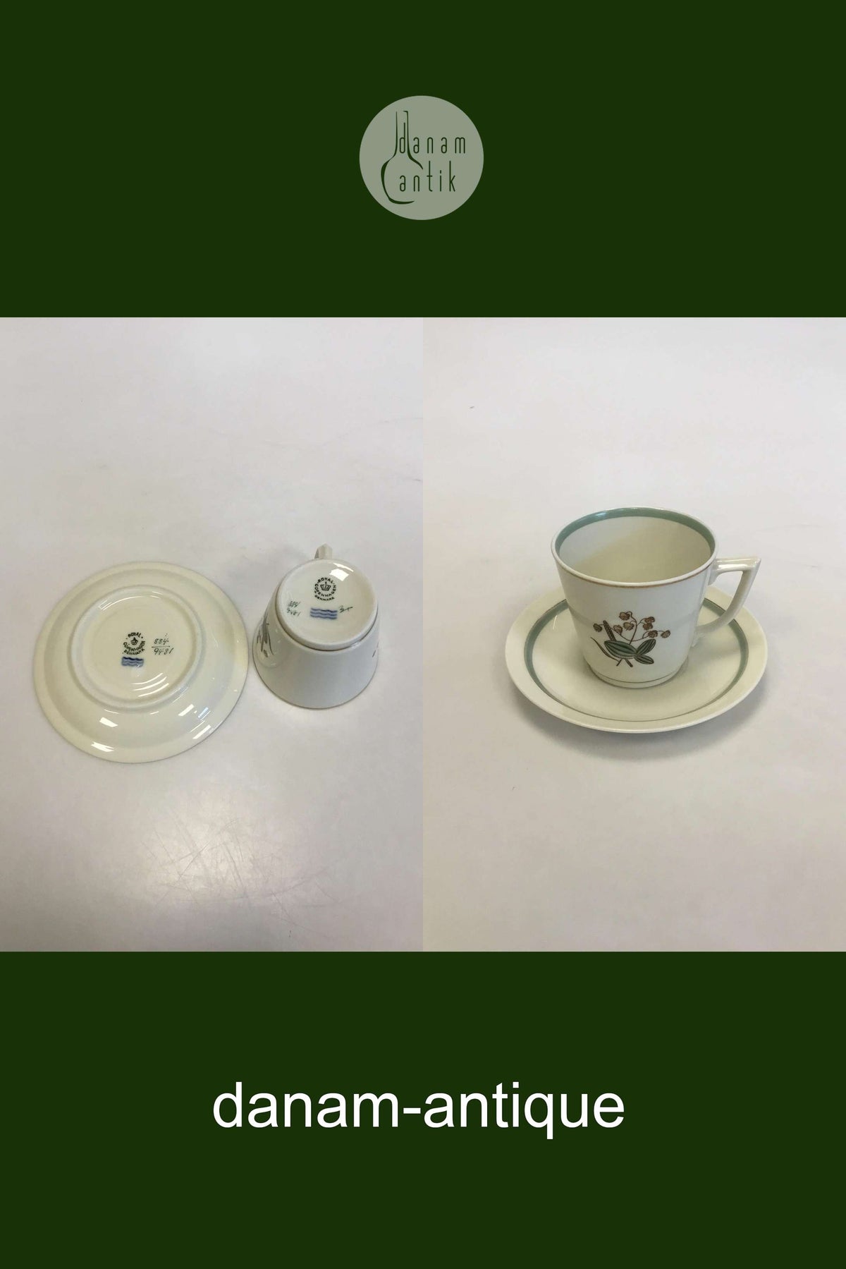 ロイヤルコペンハーゲン ハートグラスコーヒーカップ No 884/9481