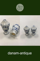 Royal Copenhagen geriffeltes Salz- und Pfefferset Nr. 467/480