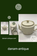 Royal Copenhagen Smooth Cream-colored Pattern with gold edge Teapot No 9534