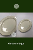 ロイヤルコペンハーゲン クリームウェルテッドウィズゴールド（セット1235）ラージオーバルディッシュ No 1556