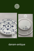 Royal Copenhagen Musselmalet Riflet  Hotel Spisetallerken No. 328