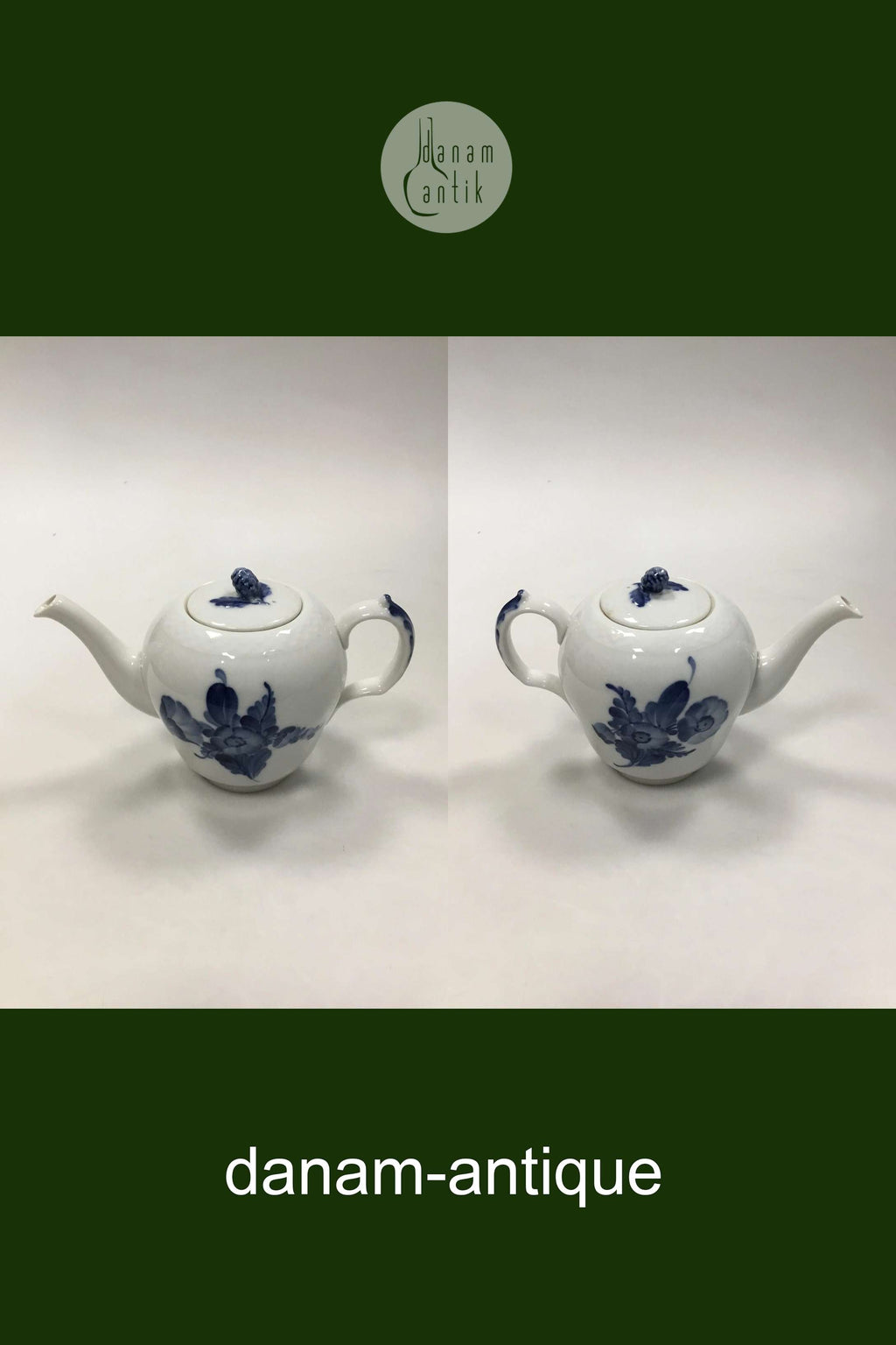  ロイヤルコペンハーゲン ロイヤルコペンハーゲン ブルーフラワー 編み込みティーポット