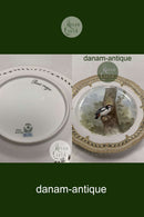 Royal Copenhagen Flora Danica Fugle Frokosttallerken No 20/3554 med gennembrudt kant.