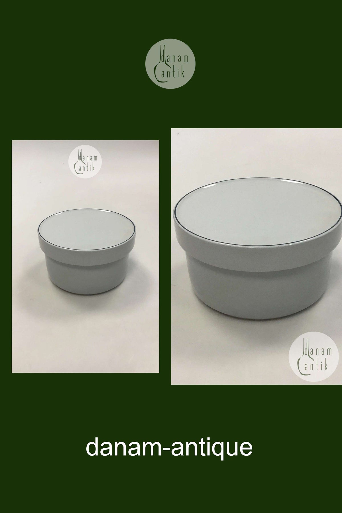 ロイヤルコペンハーゲン ブルーエッジ リディッドジャー No 3052