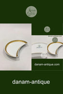 Royal Copenhagen Gold Fächer Halbmond Schale Nr. 11551