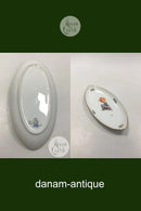 Royal Copenhagen Saxon Flower Light Bee Cell Oval Dish No 493/9029 