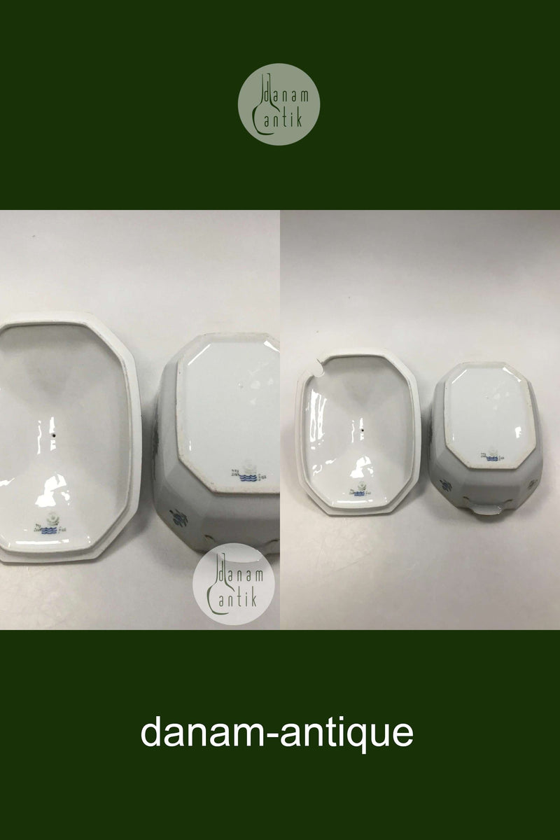 Royal Copenhagen Saxon Flower Light Bee Cell Tureen No 493/2059