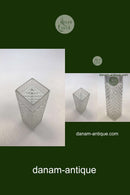 Glasvase med Facetslibninger