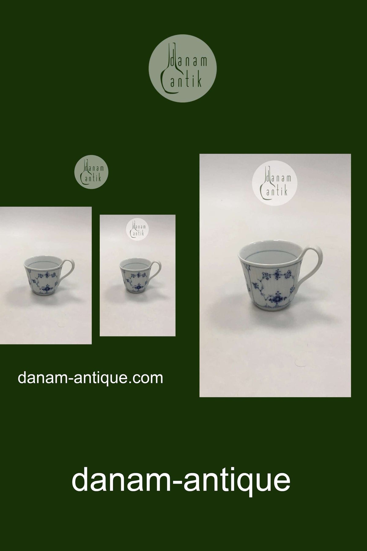 ロイヤルコペンハーゲン ブルーフルーテッド ハイハンドルカップ No 093