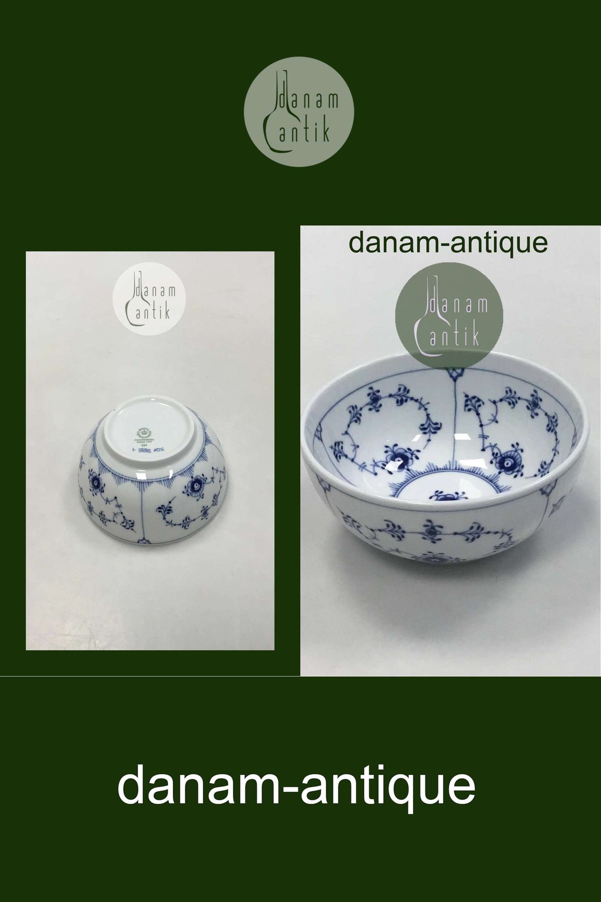 ロイヤルコペンハーゲン　ボウル　デンマーク製 ロイヤルコペンハーゲン ブルーフルーテッドボウル No 454