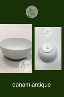 Royal Copenhagen Hvid Riflet Skål No. 454