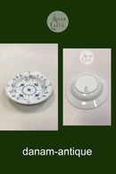 Royal Copenhagen Blauer geriffelter tiefer Teller Nr. 604