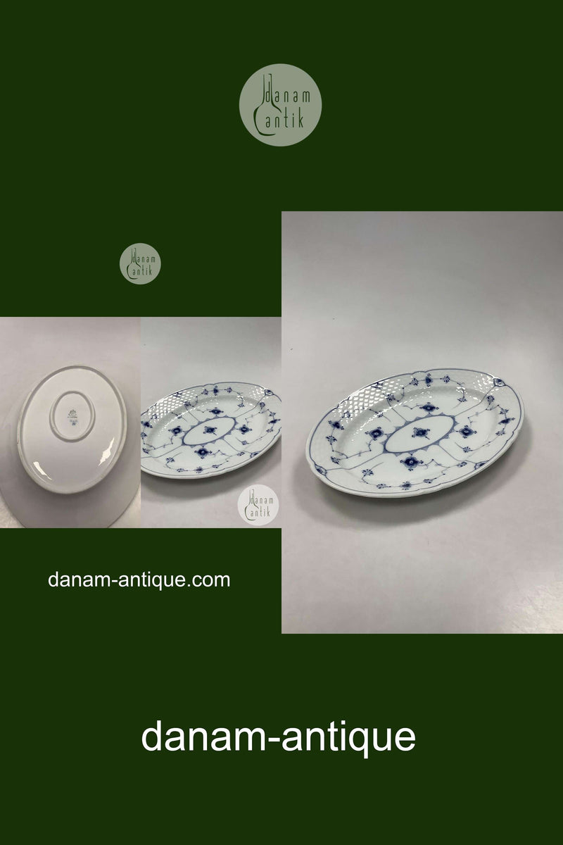 Bing og Grøndahl Blåmalet Musselmalet Serveringsfad