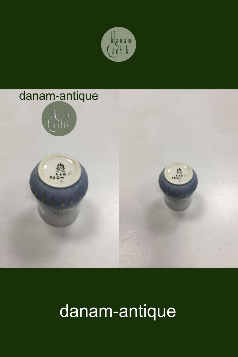 Bing & Grøndahl Måge med Guld Lille Sennepskrukke uden Låg No. 52C/551