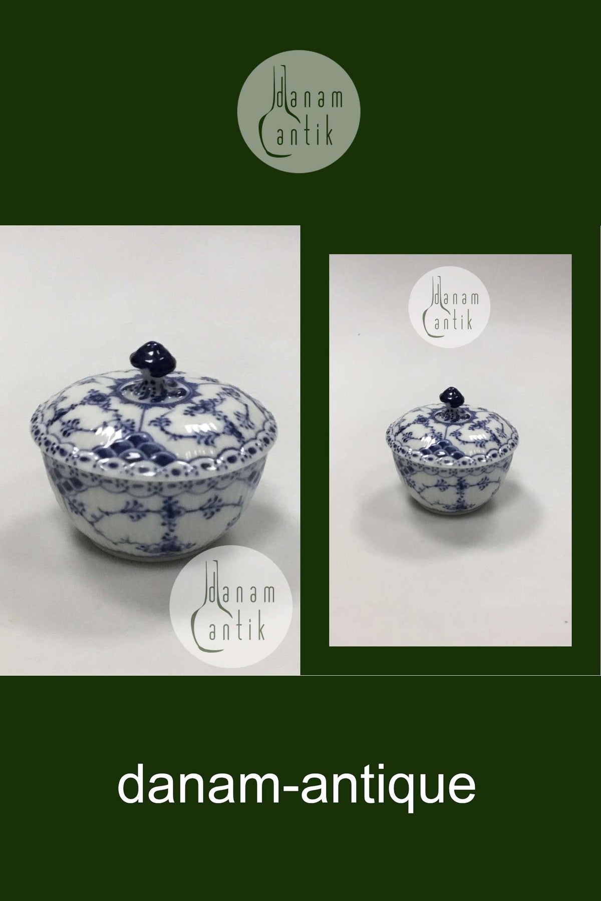 ロイヤルコペンハーゲン ブルーフルーテッドハーフレースシュガー