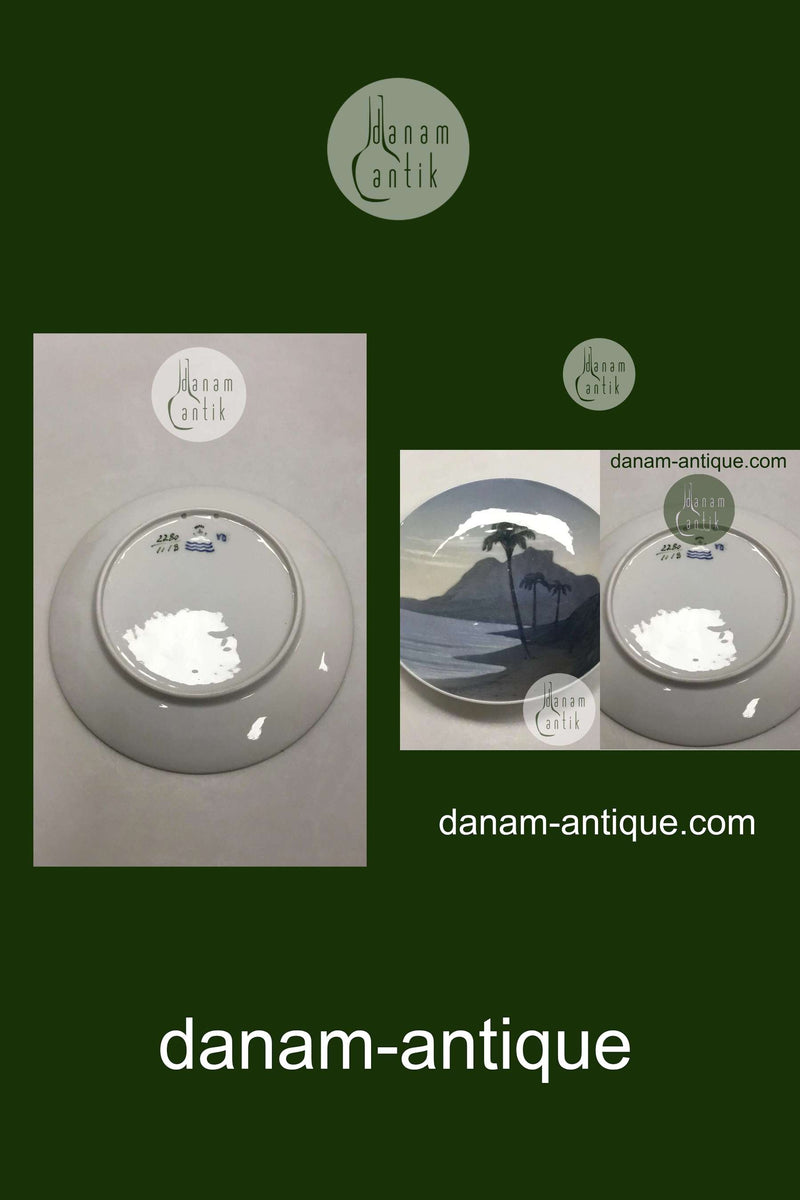 Royal Copenhagen Art Nouveau Motiv Platte fra De Vestindiske Øer No 2280 / 1118