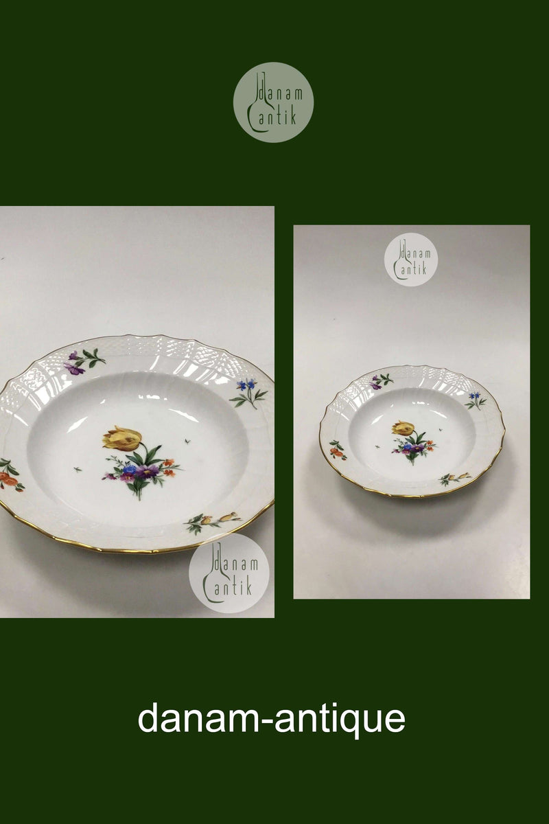 Royal Copenhagen Saksisk Blomst Let Dybtallerken No 1616