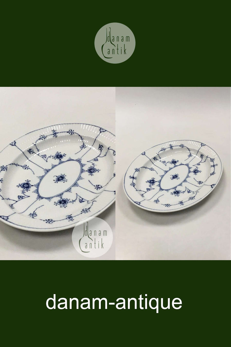 ロイヤルコペンハーゲン ブルーフルーテッドオーバルディッシュ No 97