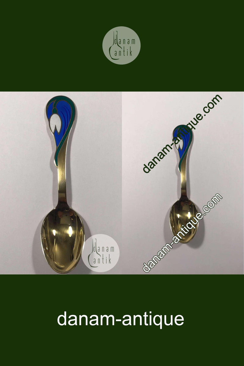 A. Michelsen Juleske 2002 I Forgyldt Sterling Sølv med Emalje