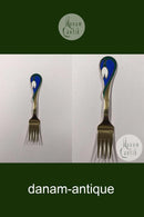 A. Michelsen Julegaffel 2002 I Forgyldt Sterling Sølv med Emalje