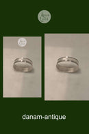 Dänisch Modern Silber Serviettenring in schöne starke Qualität