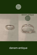 汉斯-汉森现代心形银色餐巾环