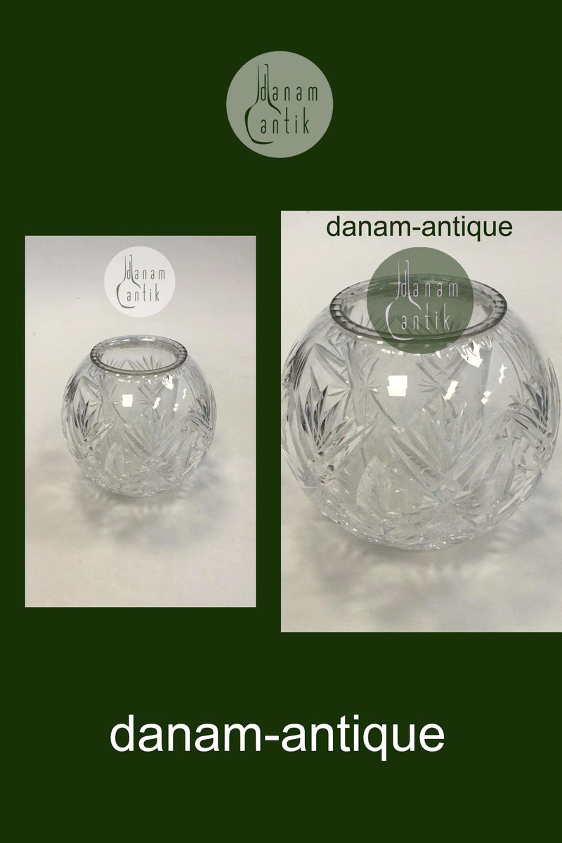 Holmegaard Krystalglas Kugleformet Vase