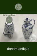 Royal Copenhagen Blue Fluted Full Lace Vinegar Bottle No 1033