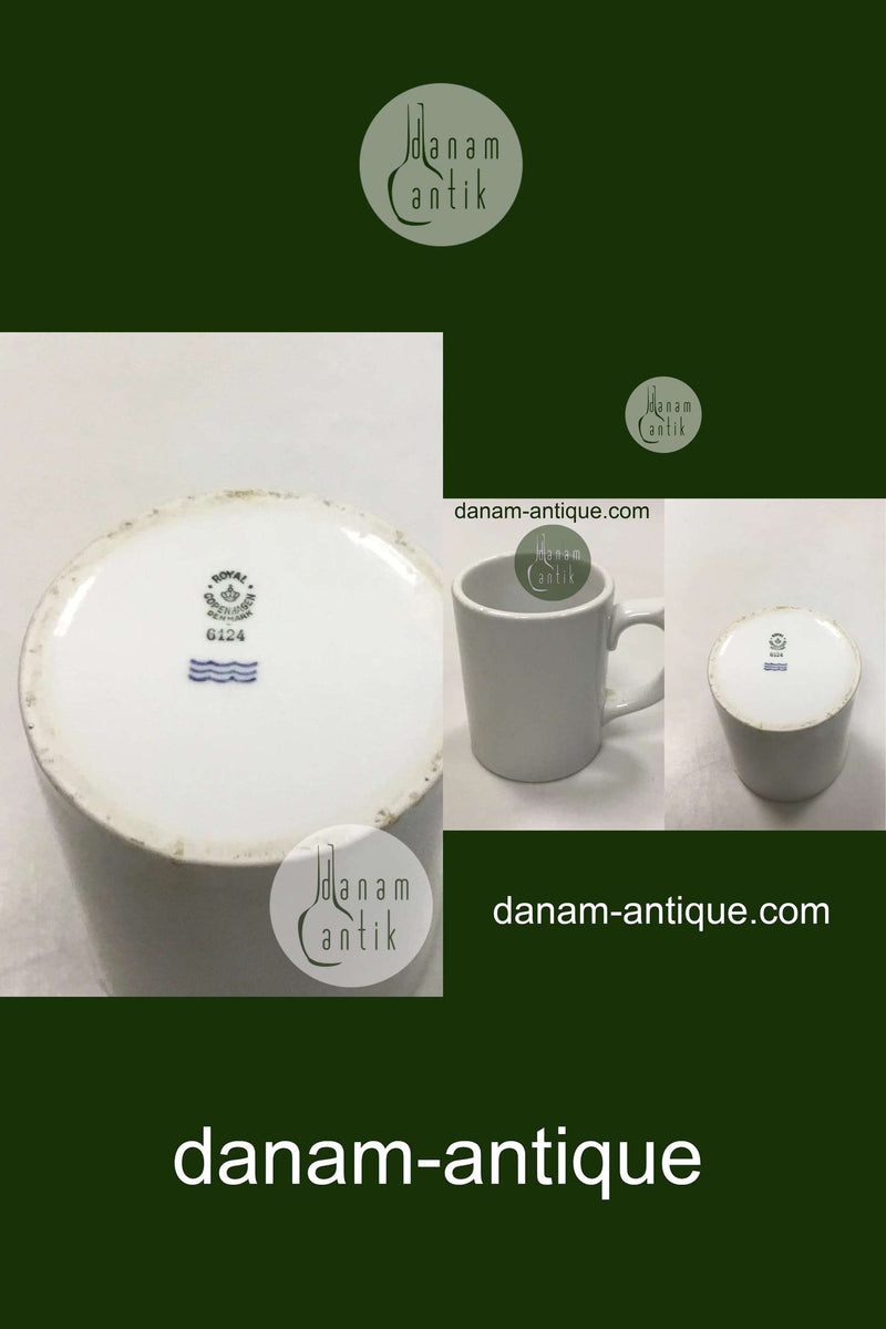 Royal Copenhagen Krus af kraftig hvid porcelæn No 6124