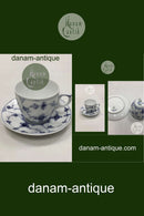 Royal Copenhagen Musselmalet Riflet Mokkakop og underkop No 298