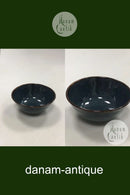 Nordby Samsø Skål med blå glasur