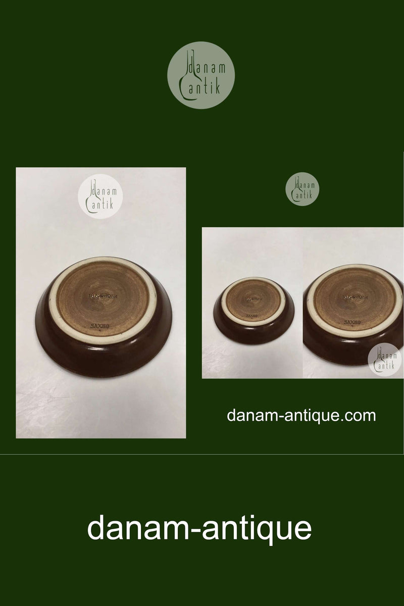 Saxbo Lille skål med bjørn No. 1854-1954