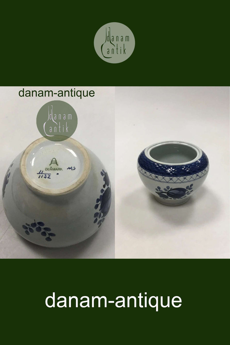 Royal Copenhagen Blå Tranquebar Sukkerskål uden låg No 1132