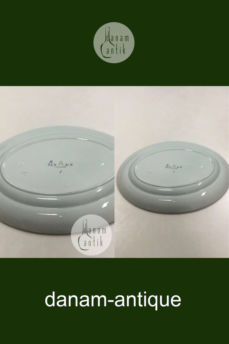 Royal Copenhagen Blå Tranquebar Ovalt fad No 927