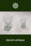 Holmegaard / Kastrup Gorm den Gamle Hvidvinsglas med Wien Antik slibning