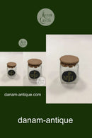 Holmegaard Apotekerflasken, krukke med tekst P NITRI P fra 1992