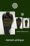 Holmegaard Apotekerflasken, krukke med tekst TINCT RHEI fra 1983