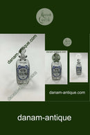 Holmegaard Apotekerflasken, krukke med tekst SPIR SERPILL fra 1990