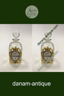 Holmegaard Apotekerflasken, krukke med tekst ESS GALBAN fra 1993