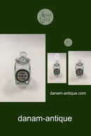 Holmegaard Apotekerflasken, krukke med tekst HYDR OXYDAT RUBR fra 1978