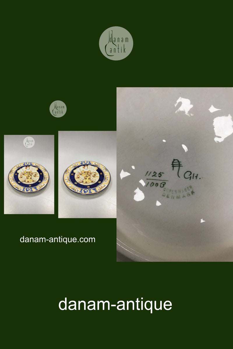 Aluminia Stor Juleplatte fra 1917